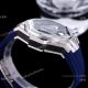 Japan Grade Hublot Sang Bleu II Rose Gold Blue Chrono Watch set Diamonds (4)_th.jpg